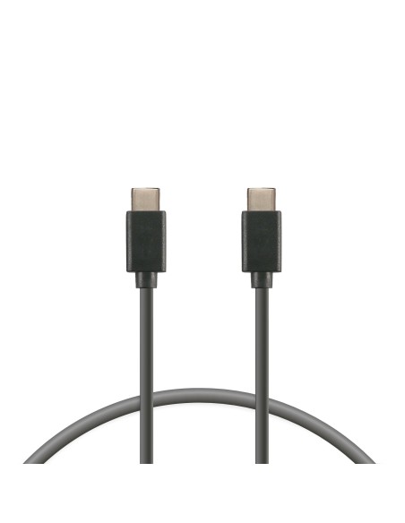 Cable de carga y datos USB-C a USB-C 12 W, USB 3.0, 1 m, Negro