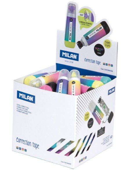 Exp 40 cinta correctora cilindrica 5mmx6m serie sunset