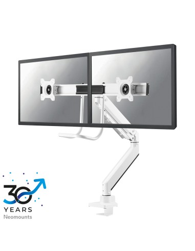 NM-D775DXWHITE Brazo de monitor 10-32" - resorte de gas - Topfix - Tope-a-180°
