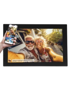 PFF-1037 10,1'' digitaler Bilderrahmen schwarz marco fotográfico digital Negro 65 cm (25.6") Pantalla táctil Wifi