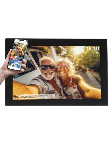 PFF-1037 10,1'' digitaler Bilderrahmen schwarz marco fotográfico digital Negro 65 cm (25.6") Pantalla táctil Wifi