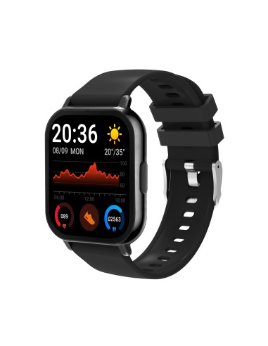 SWC-176B Relojes inteligentes y deportivos 4,6 cm (1.81") TFT Digital Pantalla táctil Negro