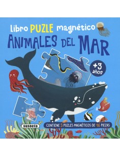 Libro puzle magnetico Animales del mar