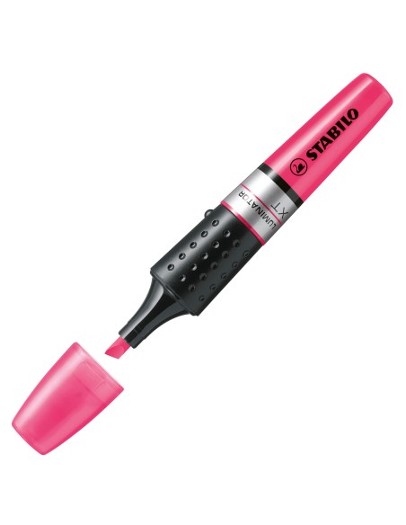  C/5 MARCADORES FLUORESCENTES STABILO LUMINATOR ROSA 