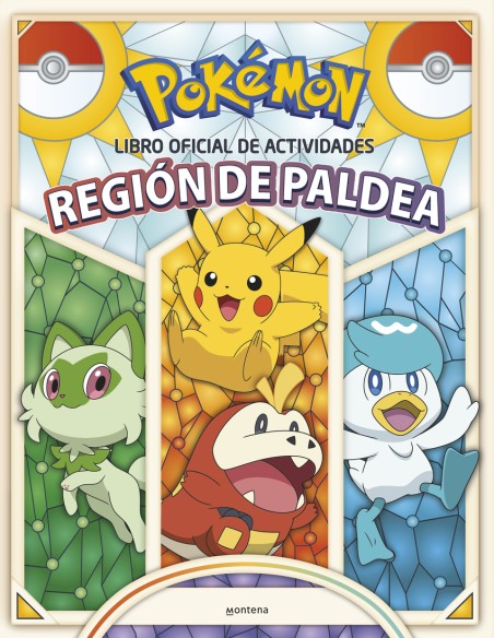 Libro oficial de actividades Region de Paldea Coleccion Pokemon