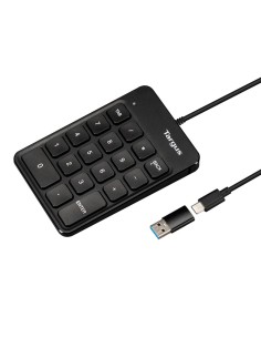 AKP13GL teclado numérico Universal USB Negro