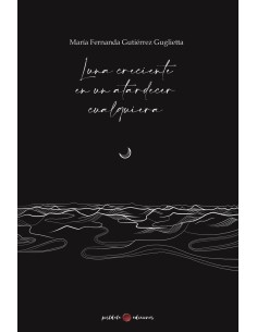 Luna creciente en un atardecer cualquiera