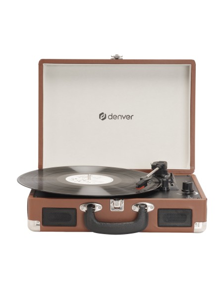 VPL-120BR tocadisco Tocadiscos de tracción directa Marrón Manual