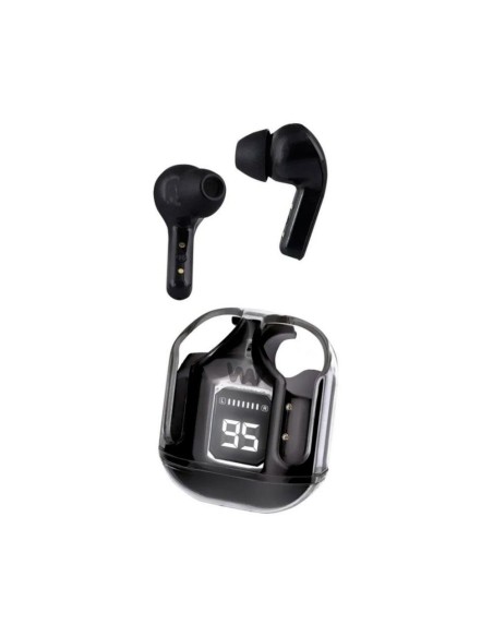 Auriculares Track TWS Bluetooth 5.4 con Estuche e Indicador de Carga - Negro