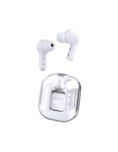 Auriculares Track TWS Bluetooth 5.4 con Estuche e Indicador de Carga - Blanco