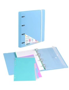 Carpeblock foam soft azul a4 4 anillas 35mm con recambio