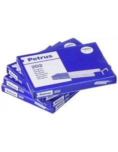 C 20 CAJAS DE 1000 GRAPAS PETRUS 202 GALVANIZADAS