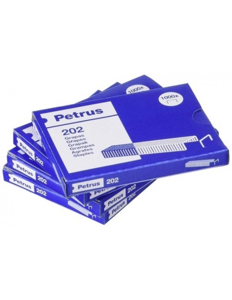C 20 CAJAS DE 1000 GRAPAS PETRUS 202 GALVANIZADAS