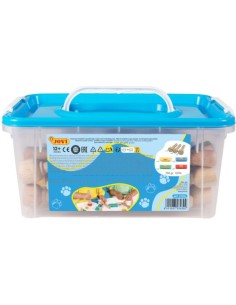 Baul 20 tacos plastilina Jovi 38g surtidos 9 sellos madera my first plastilina baby