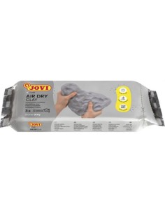 Pasta para modelar air dry clay jovi 250g gris