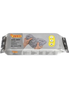Pasta para modelar air dry clay jovi 500g gris