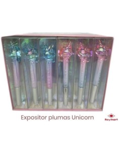 EXP 36 PLUMAS COLORES RAINBOW UNICORNIO