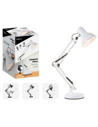 FLEXO SOBREMESA MULTIPOSICION BLANCO