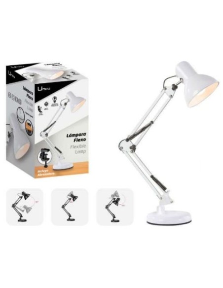 FLEXO SOBREMESA MULTIPOSICION BLANCO