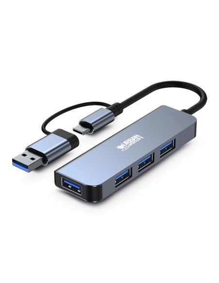 MHC35UF base para portátil y replicador de puertos Alámbrico USB 3.2 Gen 1 (3.1 Gen 1) Type-A Gris