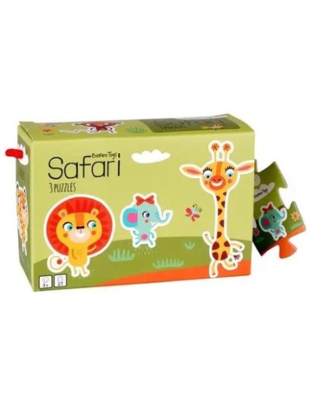 PEQUENOS BRILLANTES PUZZLE TRIPLE SAFARI