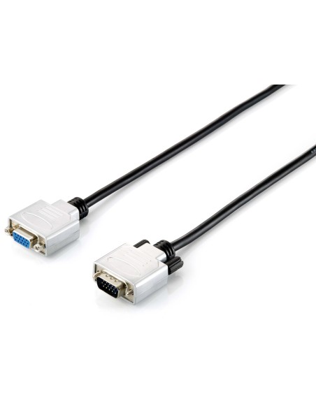 118854 cable VGA 10 m VGA (D-Sub) Negro, Plata