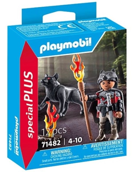 GUERRERO CON LOBO PLAYMOBIL