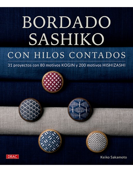 Bordado sashiko con hilos contados
