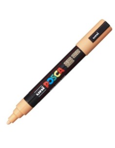 Marcador uni posca pc5m color naranja claro punta 18 25mm