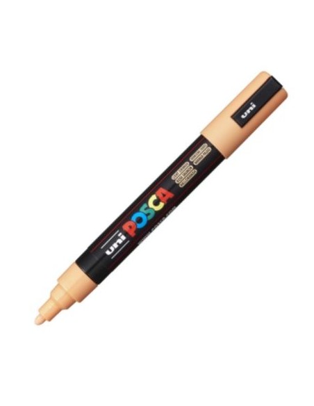 Marcador uni posca pc5m color naranja claro punta 18 25mm