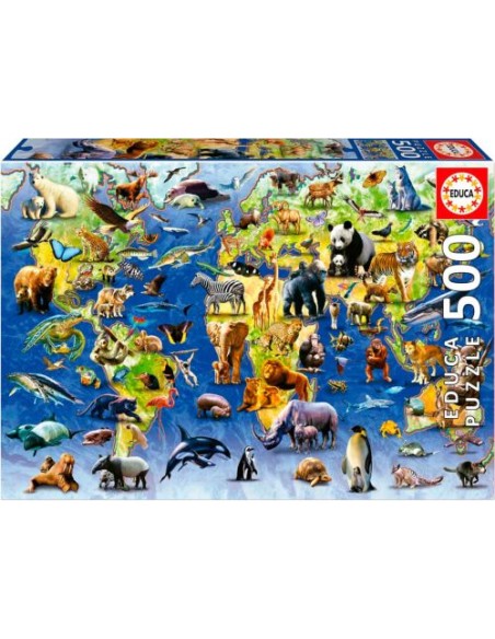 PUZZLE 500 PIEZAS ESPECIES EN PELIGRO DE EXTINCION