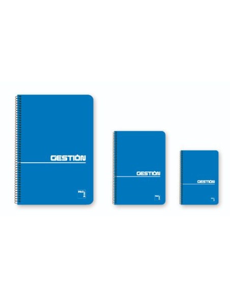 CUADERNO ESPIRAL SERIE GESTION TAPA BLANDA 60 GRS. FOLIO (215X310MM.) 80 HOJAS LISO PACSA 16381
