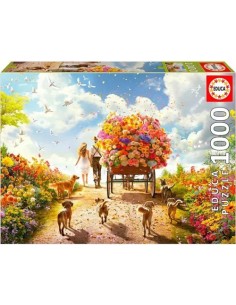 PUZZLE 1000 PIEZAS CARRO DE FLORES