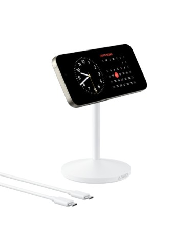 MagGo Auriculares, Auriculares, Smartphone, Reloj inteligente Blanco USB Cargador inalámbrico Carga rápida Interior