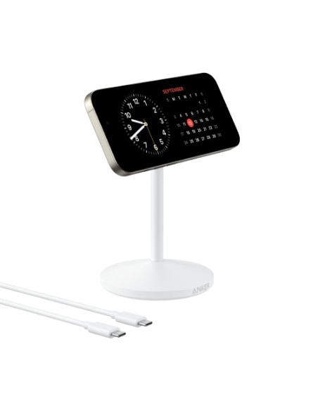 MagGo Auriculares, Auriculares, Smartphone, Reloj inteligente Blanco USB Cargador inalámbrico Carga rápida Interior