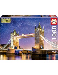 PUZZLE 1000 PIEZAS TOWER BRIDGE EFECTO NEON