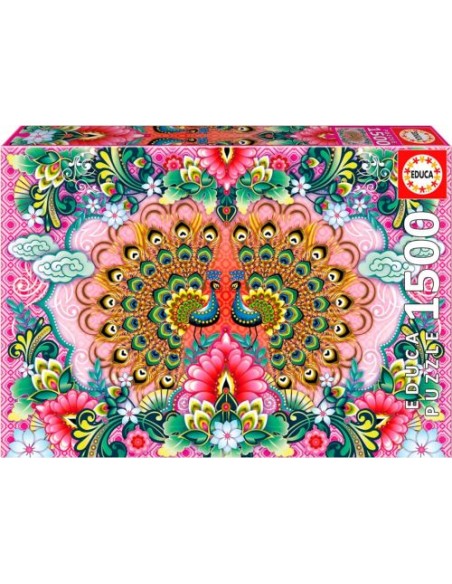 PUZZLE 1500 PIEZAS PAVOS REALES DE BENGALA