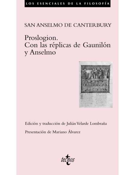 Proslogion Con las replicas de Gaunilon y Anselmo