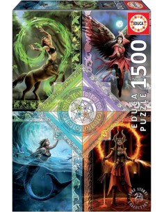 PUZZLE 1500 PIEZAS ELEMENTAL MAGIC STAR CHART ANNE STOKES