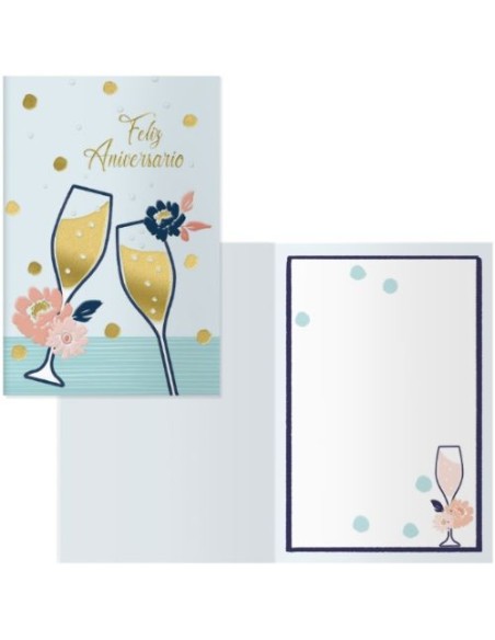 Pack 6 tarjetas felicitacion Modelo Every brindis