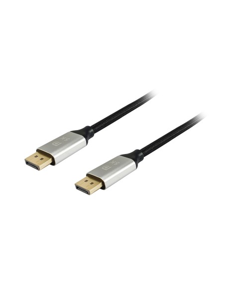 119261 cable DisplayPort 1 m Aluminio, Negro
