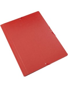 CARPETA DIBUJO A3 GOMAS Y SOLAPAS CARTON GOFRADO ROJO