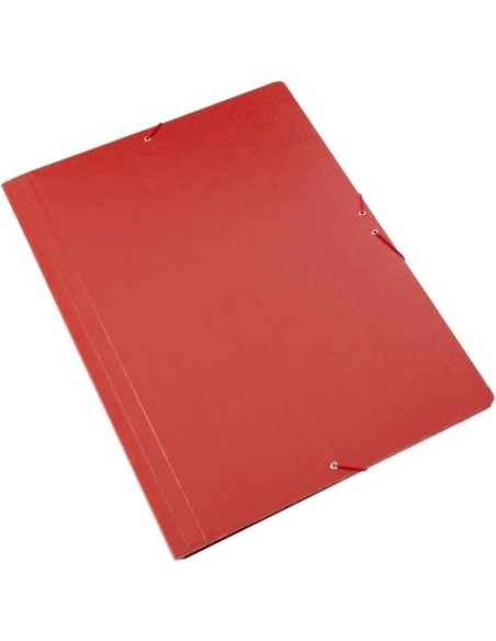 CARPETA DIBUJO A3 GOMAS Y SOLAPAS CARTON GOFRADO ROJO