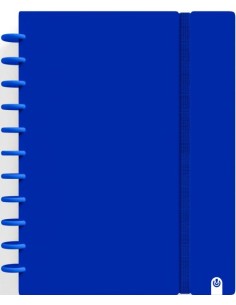 CUADERNO INGENIOX A4 80H CUADRICULA AZUL OSCURO