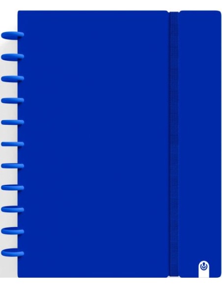 CUADERNO INGENIOX A4 80H CUADRICULA AZUL OSCURO
