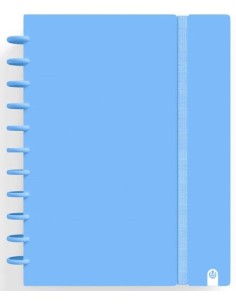 CUADERNO INGENIOX A4 80H HORIZONTAL AZUL PASTEL