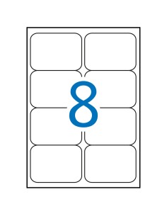 02876 etiqueta de impresora Rojo