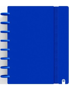 CUADERNO INGENIOX A5 80H CUADRICULA AZUL OSCURO