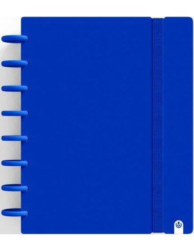 CUADERNO INGENIOX A5 80H CUADRICULA AZUL OSCURO
