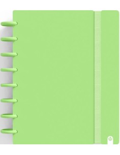 CUADERNO INGENIOX A5 80H CUADRICULA VERDE PASTEL
